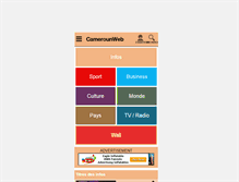 Tablet Screenshot of camerounweb.com